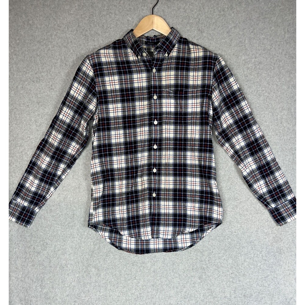 Abercrombie & Fitch Shirt Men's Small Tartan Plaid Relaxed Button Up Long Sleeve